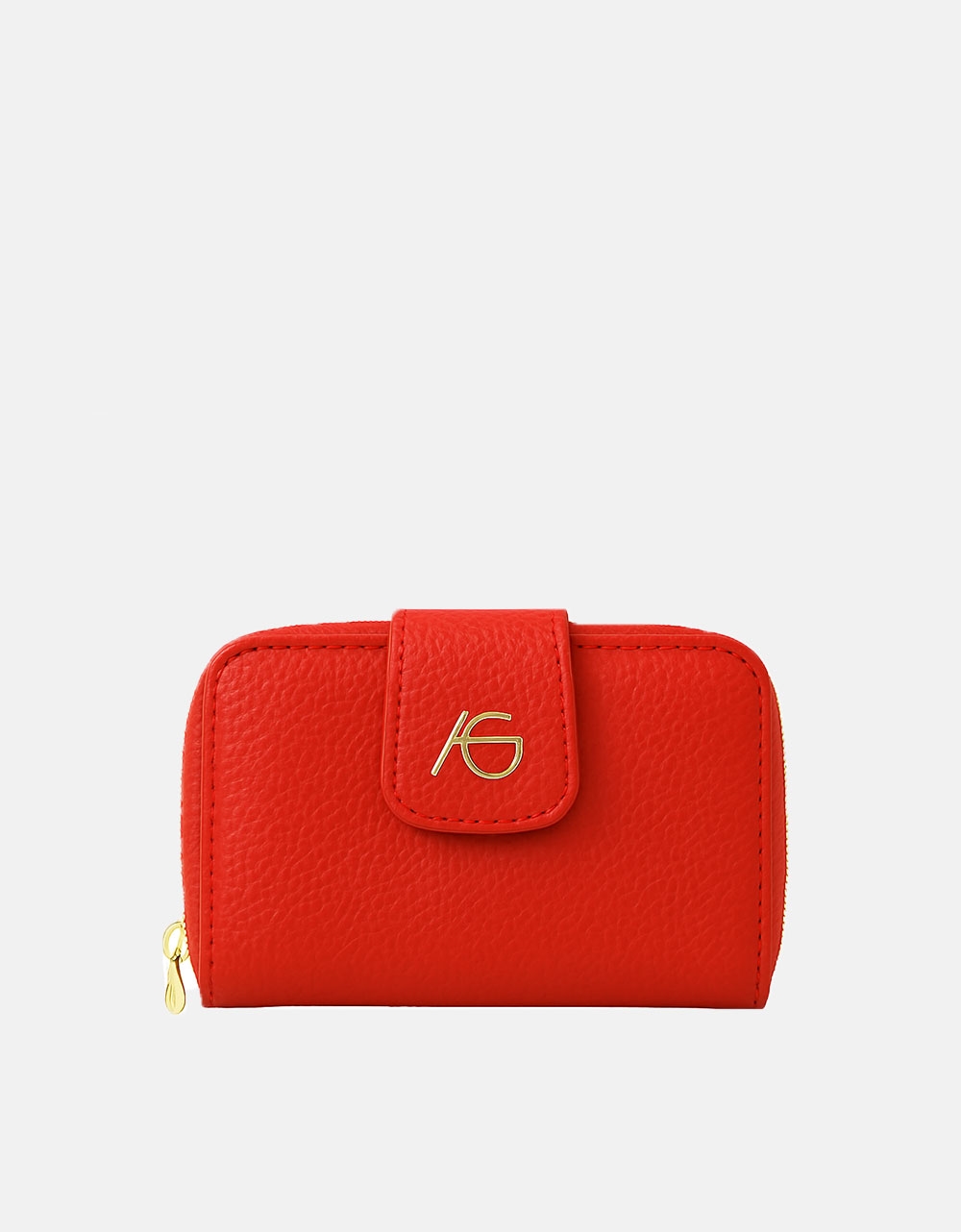 Εικόνα από Χειροποίητο πορτοφόλι με μαίανδρο και μαγνητικό κλιπ Κόκκινο