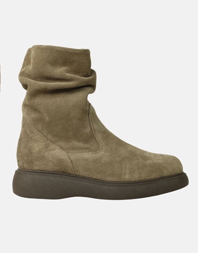 Εικόνα της Γυναικεία δερμάτινα μποτάκια ελληνικής κατασκευής με σούρα Πούρο