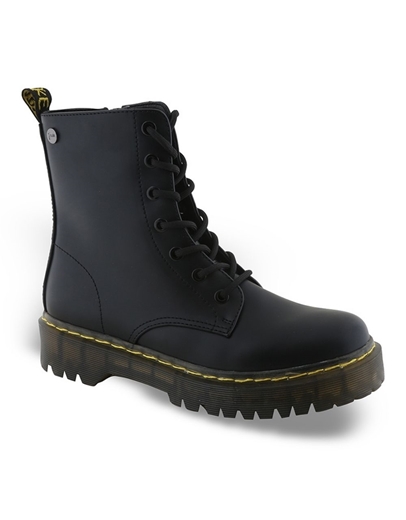 Εικόνα της Γυναικεία μποτάκια μονόχρωμα σε απλή γραμμή Μαύρο