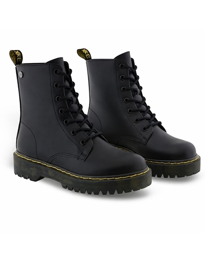 Εικόνα της Γυναικεία μποτάκια μονόχρωμα σε απλή γραμμή Μαύρο