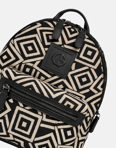 Εικόνα της Χειροποίητο σακίδιο πλάτης καπιτονέ CENZA Μπεζ