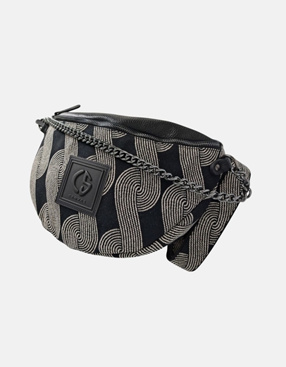 Εικόνα της Crossbody χειροποίητο τσαντάκι THEKLA Μαύρο