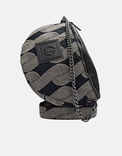 Εικόνα της Crossbody χειροποίητο τσαντάκι THEKLA Μαύρο