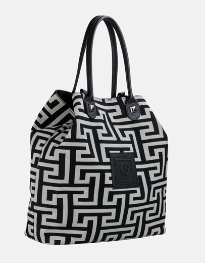 Εικόνα της Xειροποίητη τσάντα χειρός ARIANNA Μαύρο