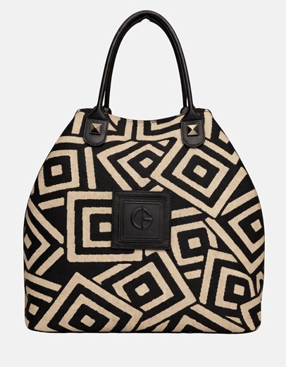 Εικόνα της Xειροποίητη τσάντα χειρός ARIANNA Μπεζ