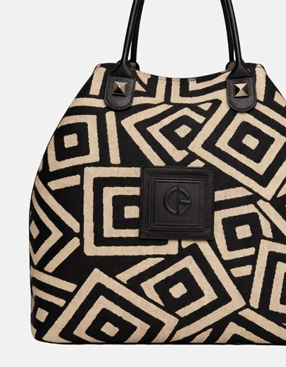 Εικόνα της Xειροποίητη τσάντα χειρός ARIANNA Μπεζ