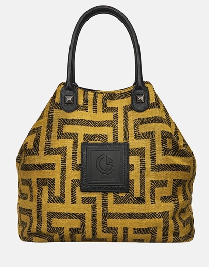 Εικόνα της Xειροποίητη τσάντα χειρός ARIANNA Χρυσό