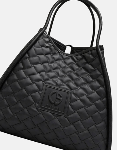 Εικόνα της Xειροποίητη τσάντα χειρός PASIPHAE Μαύρο