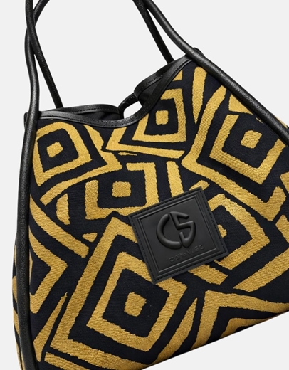 Εικόνα της Xειροποίητη τσάντα χειρός PASIPHAE Χρυσό