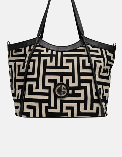 Εικόνα της Xειροποίητη τσάντα χειρός NAUSICA Μπέζ