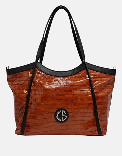 Εικόνα της Xειροποίητη τσάντα χειρός NAUSICA Κεραμιδί