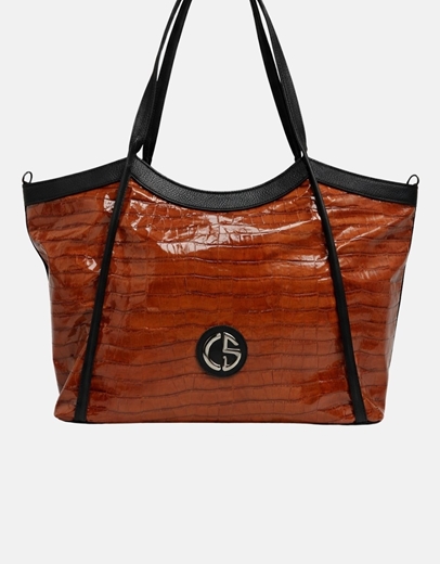 Εικόνα της Xειροποίητη τσάντα χειρός NAUSICA Κεραμιδί