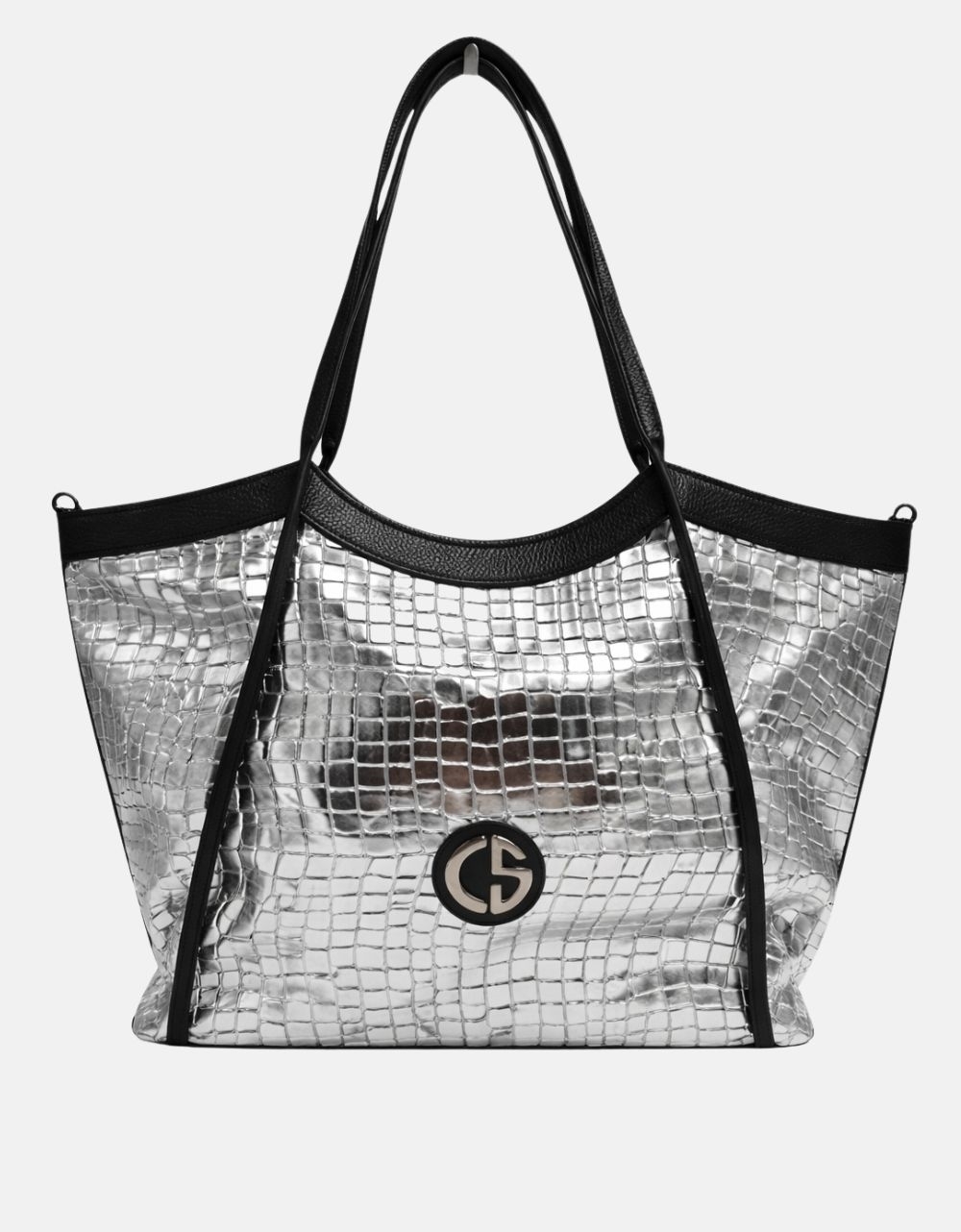 Εικόνα από Xειροποίητη τσάντα χειρός NAUSICA Ασημί