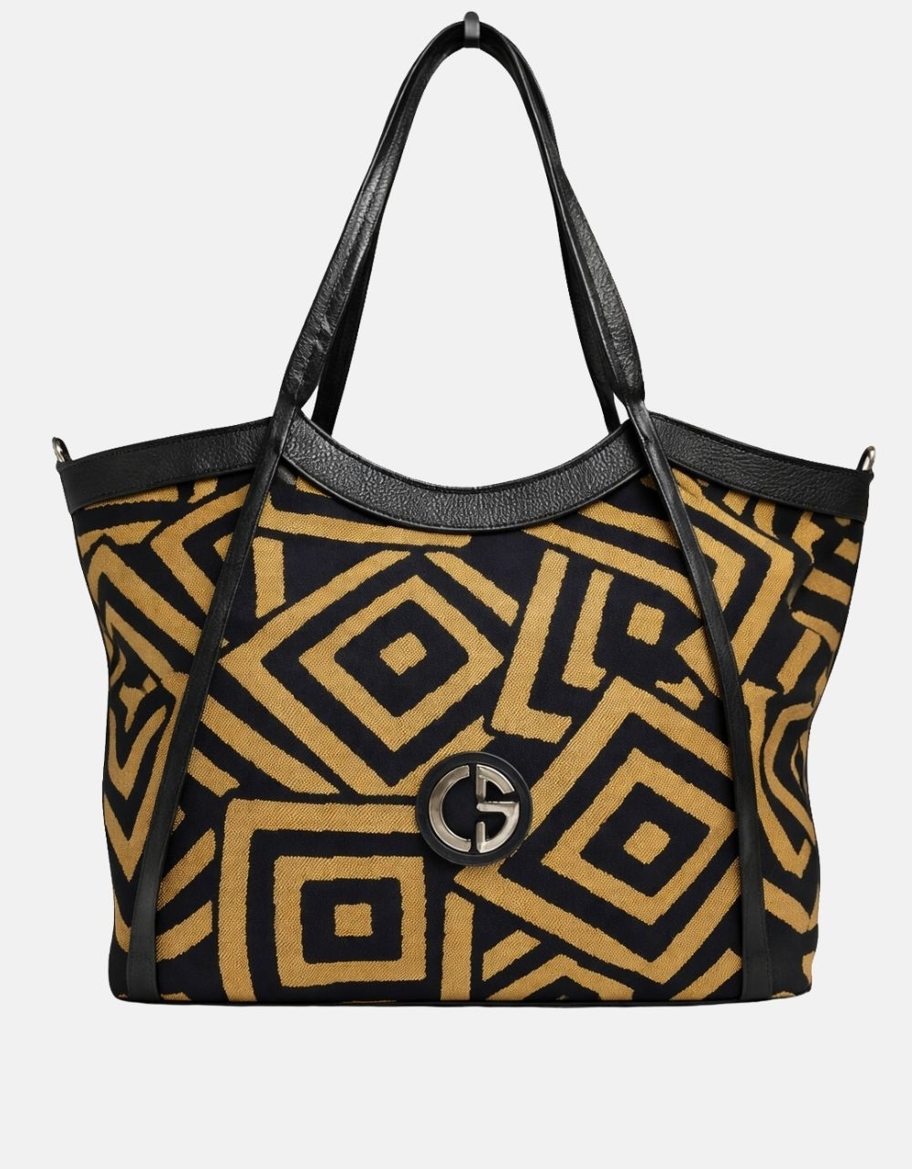 Εικόνα από Xειροποίητη τσάντα χειρός NAUSICA Μαύρο\Χρυσό