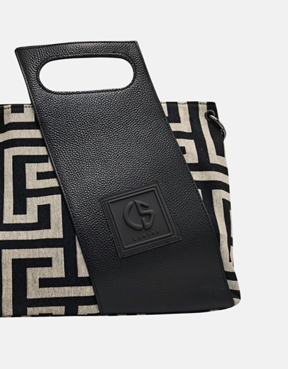 Εικόνα της Xειροποίητη τσάντα χειρός ARISTA Μπέζ