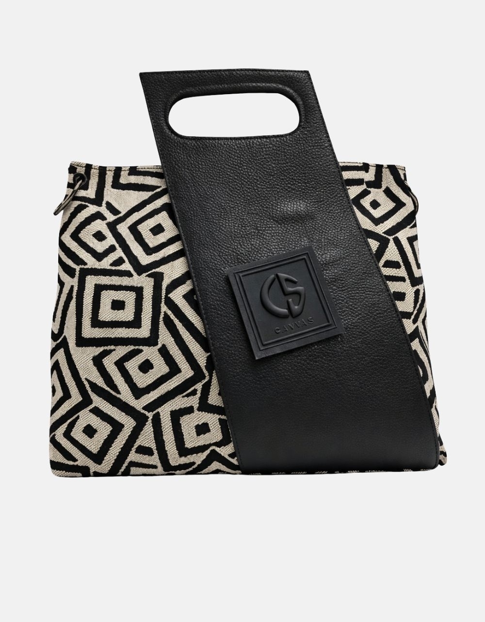 Εικόνα από Xειροποίητη τσάντα χειρός ARISTA Μπέζ/Μαύρο