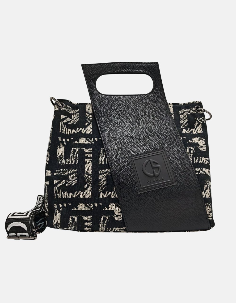 Εικόνα από Xειροποίητη τσάντα χειρός ARISTA Πούρο/Μαύρο