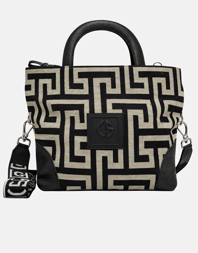 Εικόνα της Xειροποίητη τσάντα χειρός SOPHIA Μπέζ