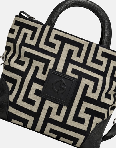 Εικόνα της Xειροποίητη τσάντα χειρός SOPHIA Μπέζ