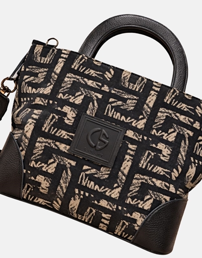 Εικόνα της Xειροποίητη τσάντα χειρός SOPHIA Χρυσό