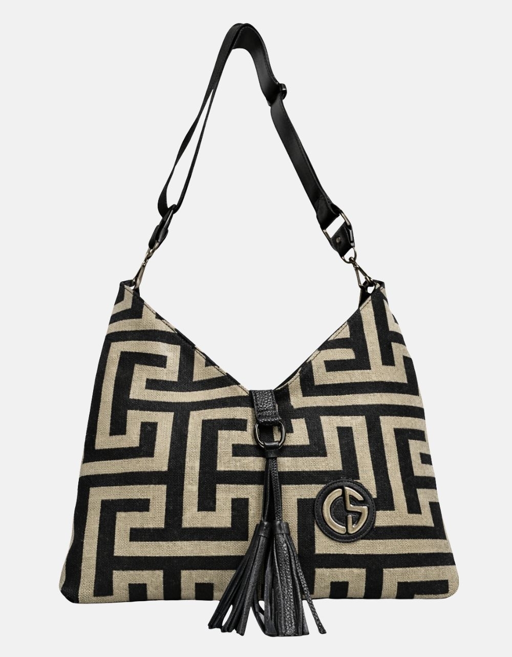 Εικόνα από Xειροποίητη τσάντα χειρός PHAEDRA Μπέζ