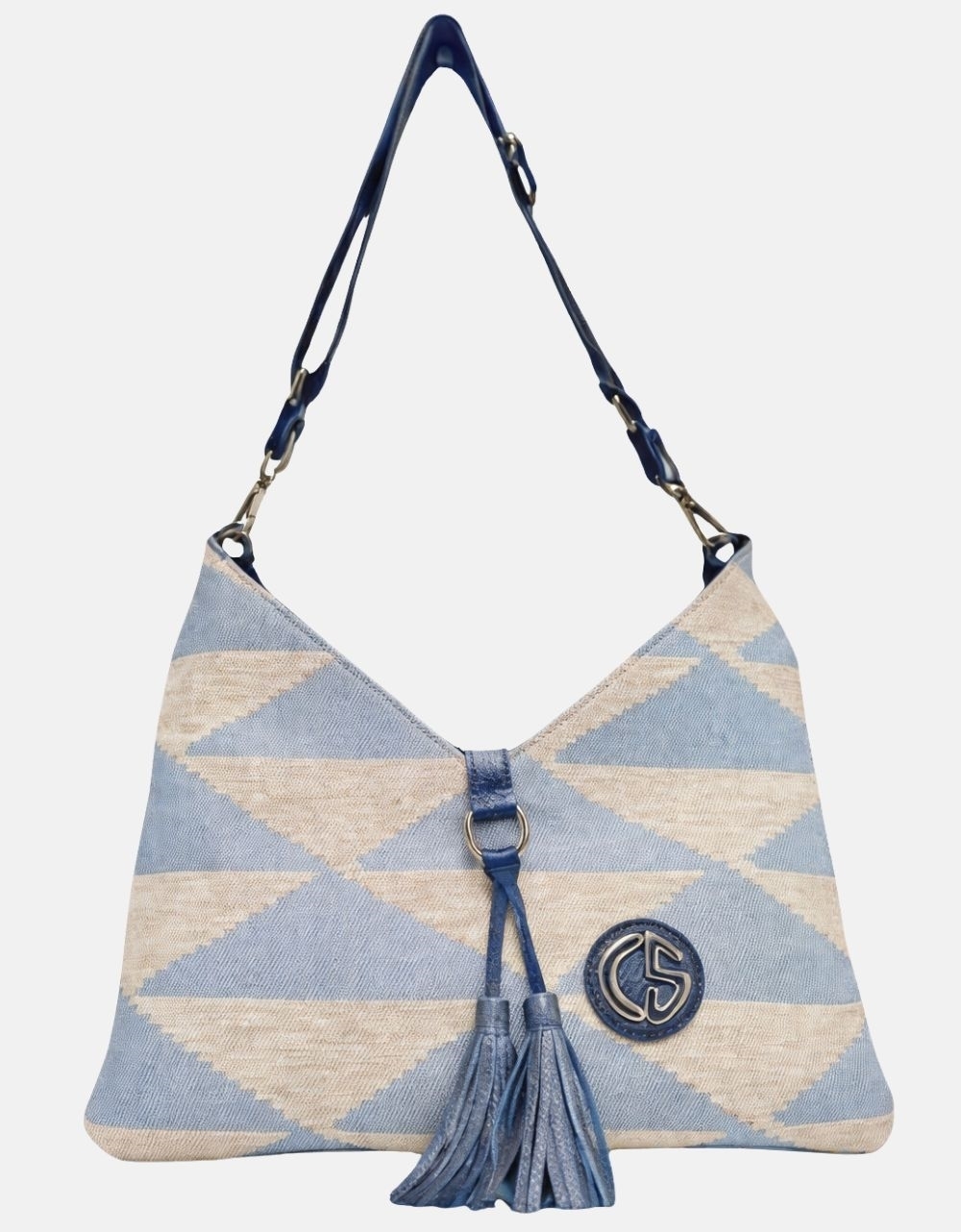 Εικόνα από Xειροποίητη τσάντα χειρός PHAEDRA Γαλάζια