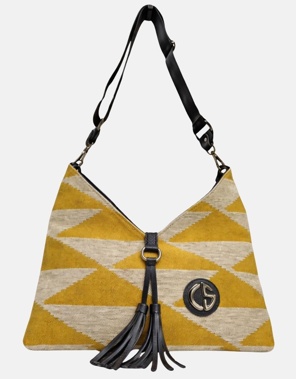 Εικόνα από Xειροποίητη τσάντα χειρός PHAEDRA Κίτρινη