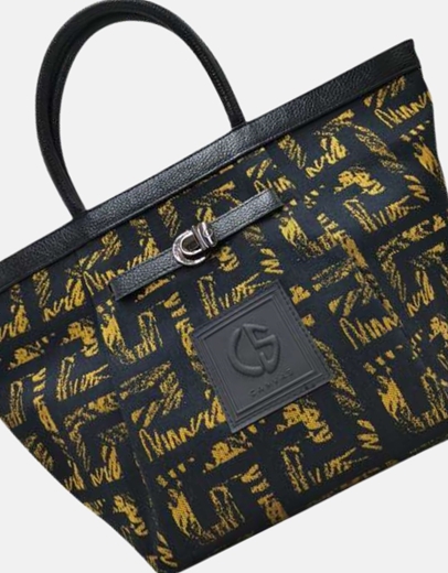 Εικόνα της Xειροποίητη τσάντα χειρός RHODEA Χρυσό