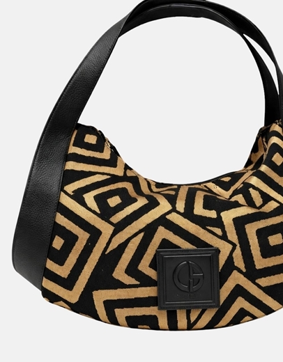 Εικόνα της Xειροποίητη τσάντα χειρός AEGLE Χρυσό