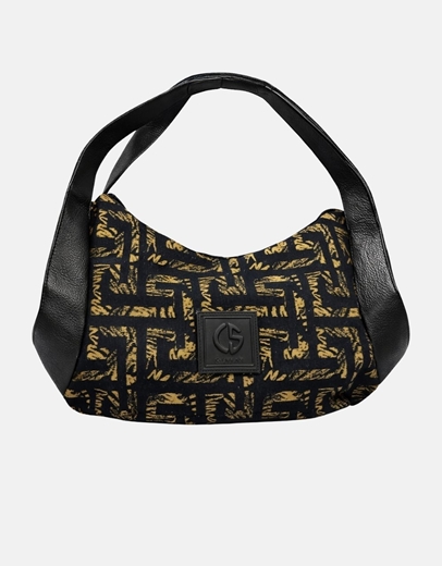 Εικόνα της Xειροποίητη τσάντα χειρός AEGLE Χρυσό/Μαύρο