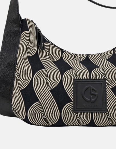 Εικόνα της Xειροποίητη τσάντα χειρός AEGLE Μαύρο