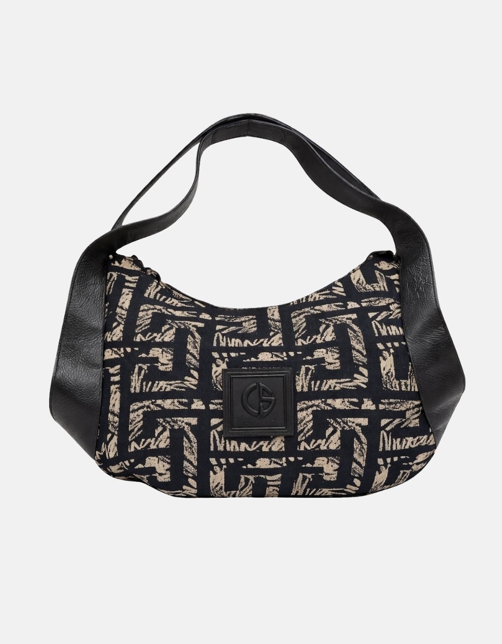 Εικόνα από Xειροποίητη τσάντα χειρός AEGLE Μαύρο/Μπέζ