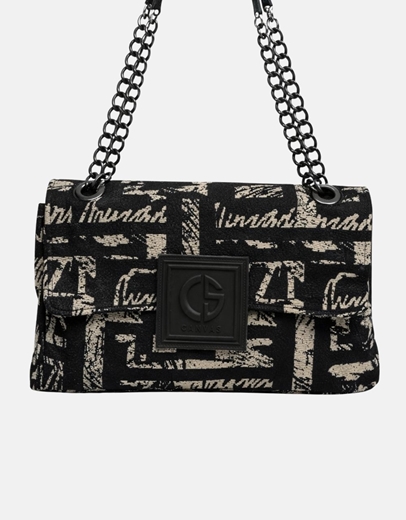 Εικόνα της Xειροποίητη τσάντα χειρός DEMETER Μαύρο