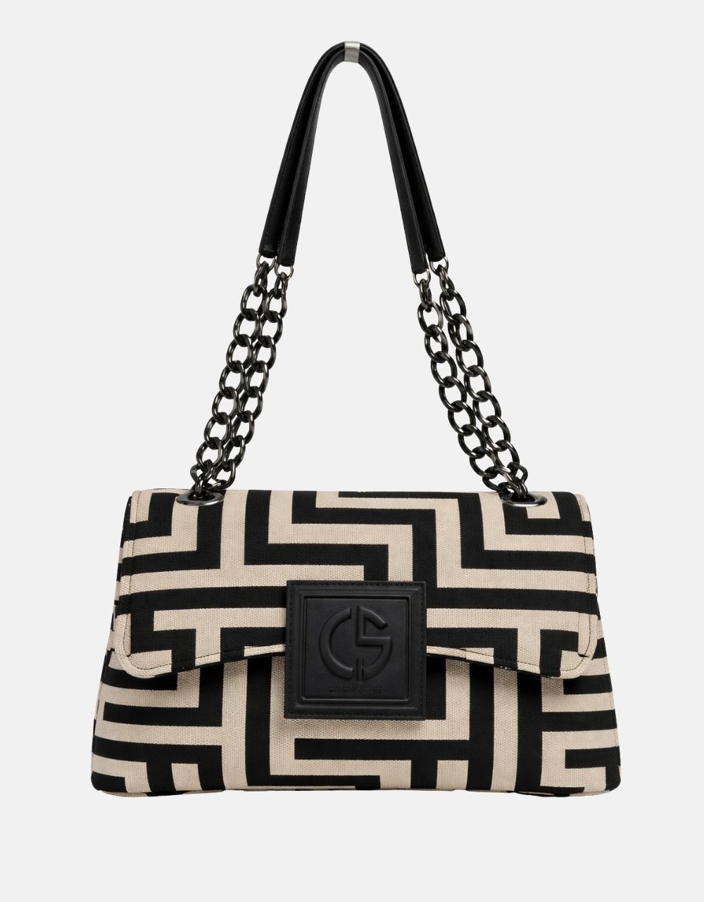 Εικόνα από Xειροποίητη τσάντα χειρός DEMETER Πούρο/Μαύρο