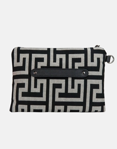 Εικόνα της Τσάντα φάκελος με λουρί AMELIA Μπεζ