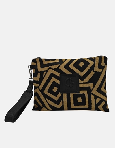 Εικόνα της Τσάντα φάκελος με λουρί AMELIA Χρυσό