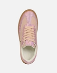 Εικόνα από Γυναικεία sneakers δίπατα με συνδιασμό υλικών Ροζ