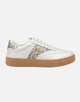 Εικόνα από Γυναικεία sneakers δίπατα με λεπτομέριες animal print Ασημί