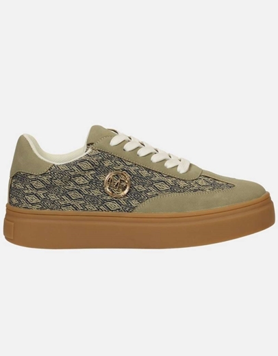 Εικόνα της Γυναικεία sneakers δίπατα με ιδιαίτερο σχέδιο Χακί