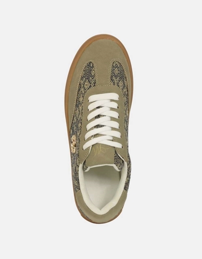 Εικόνα της Γυναικεία sneakers δίπατα με ιδιαίτερο σχέδιο Χακί