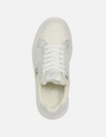 Εικόνα από Γυναικεία sneakers με διπλή σόλα και πλεκτή υφή Λευκό