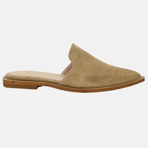 Εικόνα της Δερμάτινα mules suede Ελληνικής Κατασκευής
