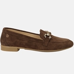 Εικόνα από Δερμάτινα loafers Ελληνικής κατασκευής με αγκάφα strass