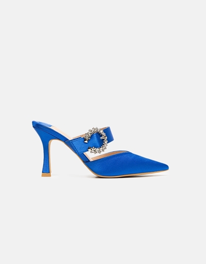 Εικόνα της Mules μυτερό open heel Μπλε