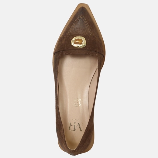 Εικόνα της Δερμάτινα loafers Ελληνικής κατασκευής σε μυτερή γραμμή