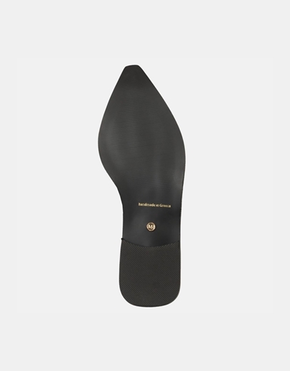Εικόνα της Δερμάτινα mules suede Ελληνικής Κατασκευής Μαύρο