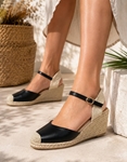 Εικόνα από Open heel εσπαντρίγιες με μπαρέτα Μαύρο