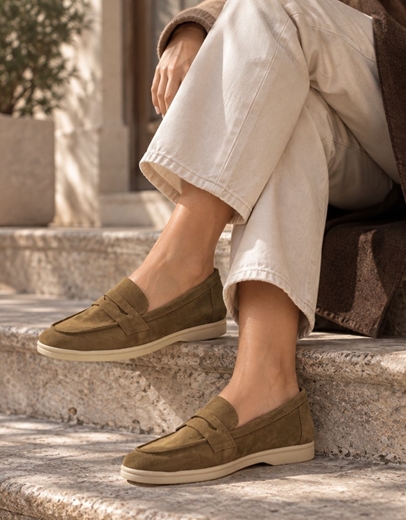 Εικόνα της Δερμάτινα loafers Ελληνικής κατασκευής με ανατομικό πάτο Ταμπά